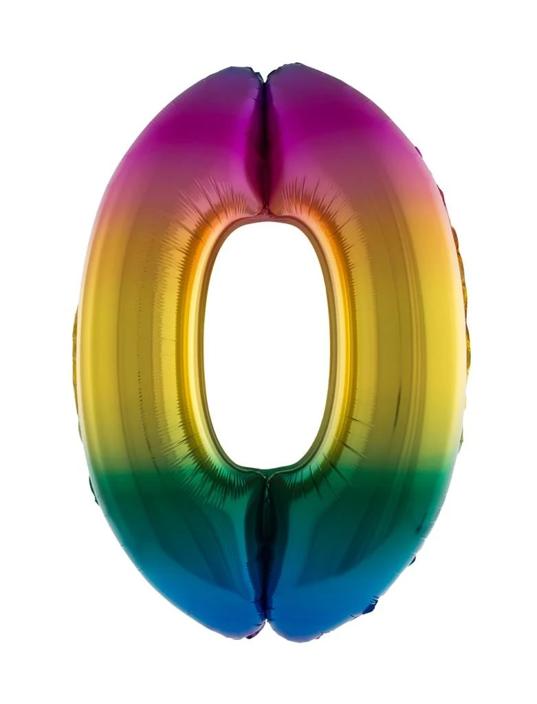 Folieballon 102 cm regenboog