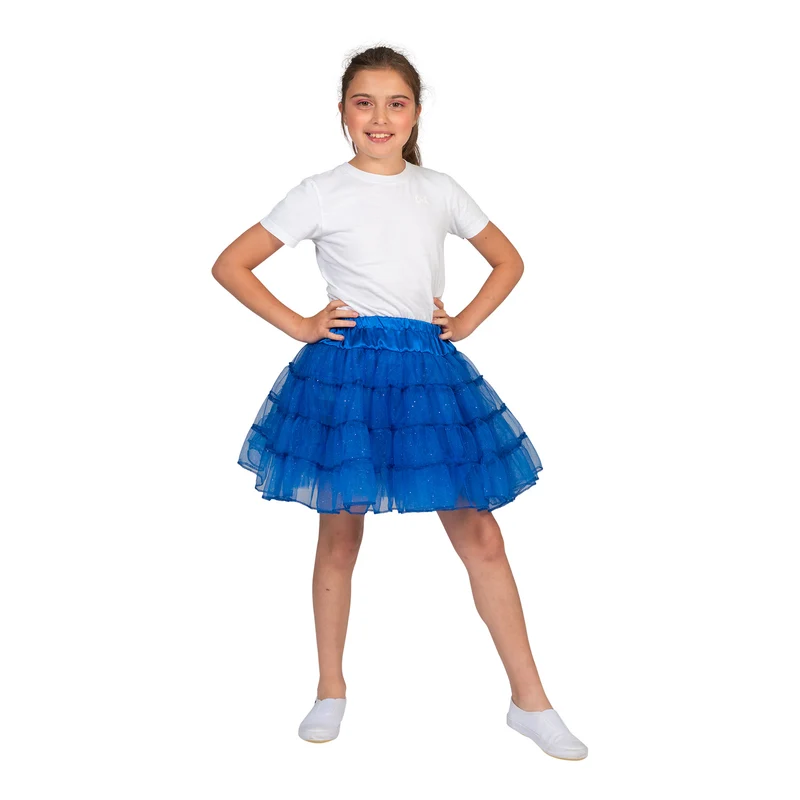 Blauwe petticoat Sterre kinderen