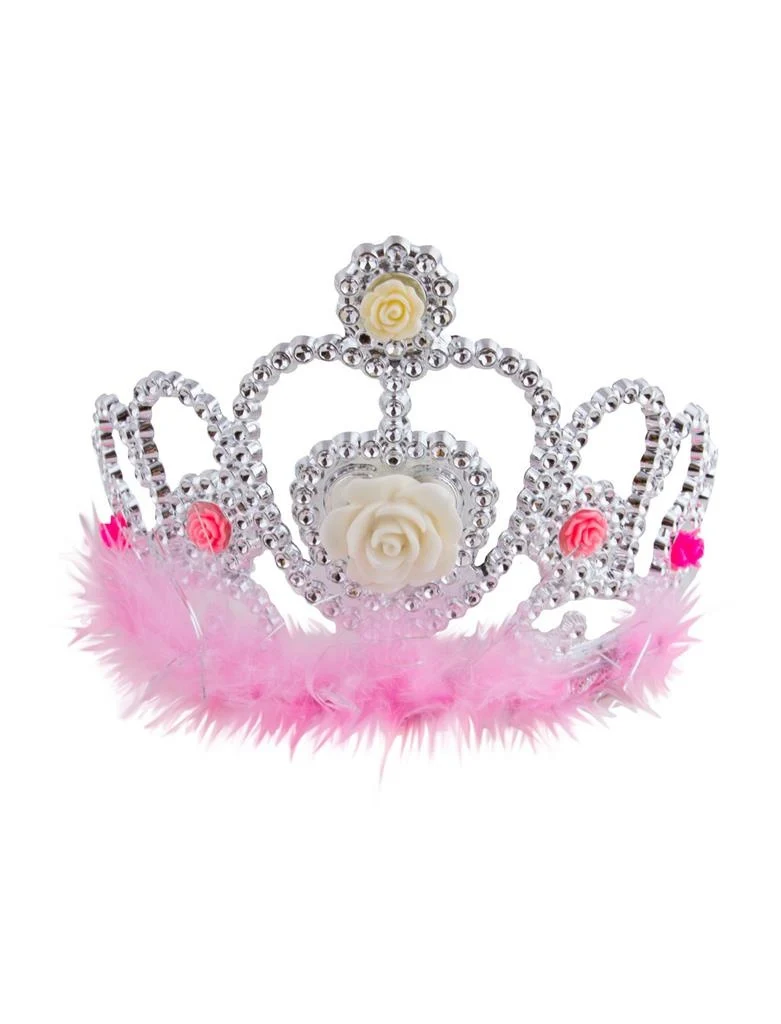 Tiara Evi met marabou en nep diamanten