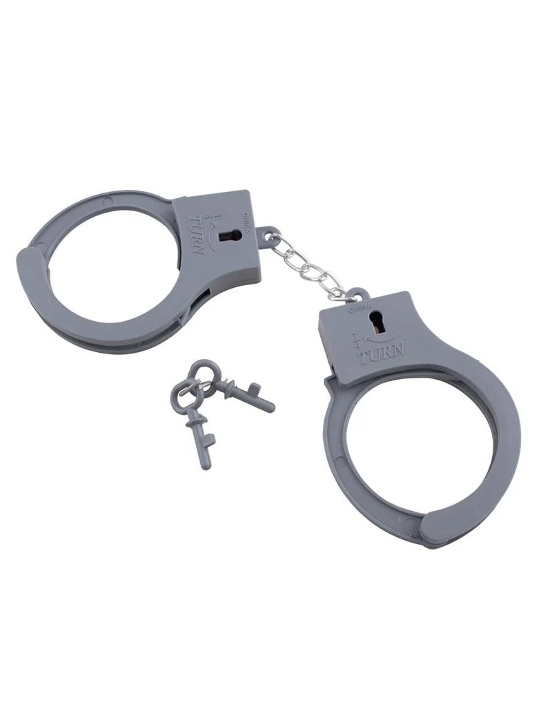 Handboeien politie grijs pvc