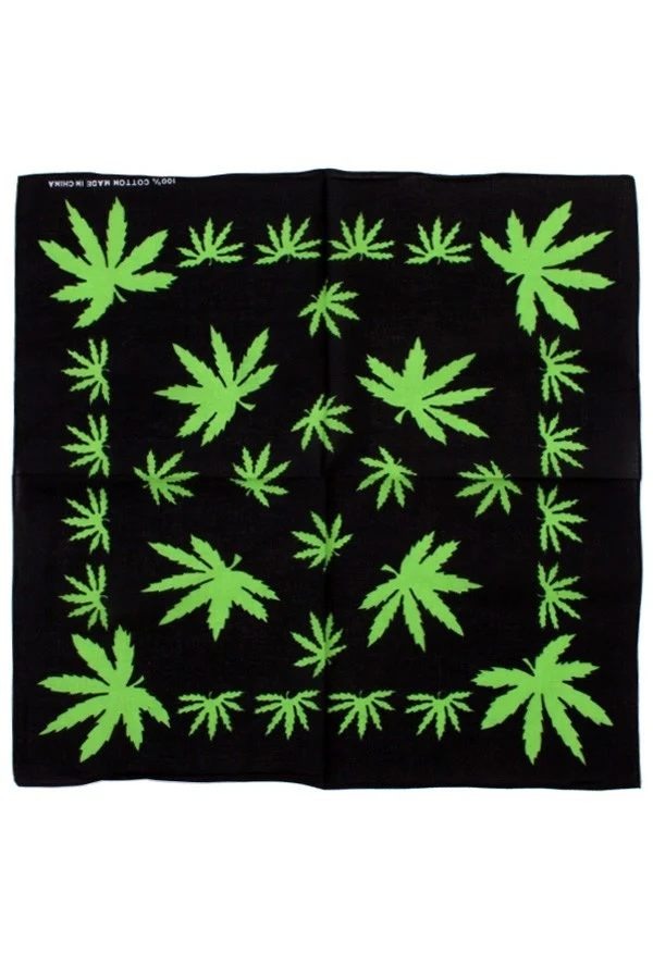 Zakdoek wietblad 56 x 56 cm.