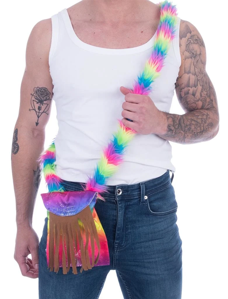 Handtas regenboogkleuren
