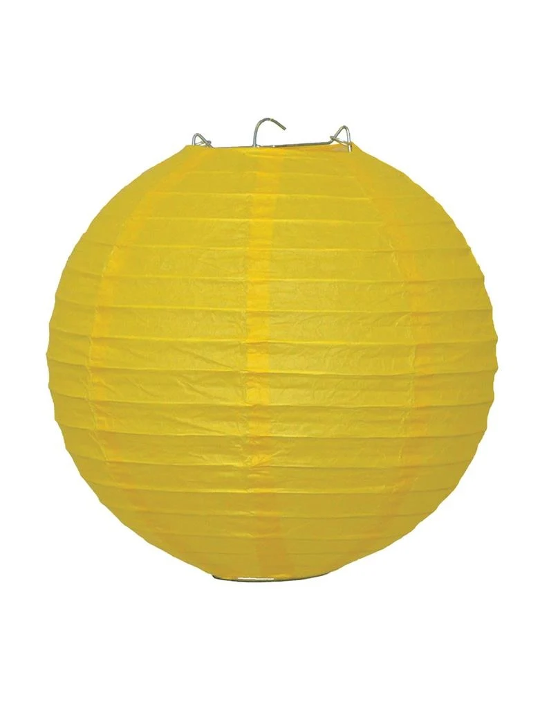 Gele lampion 25cm