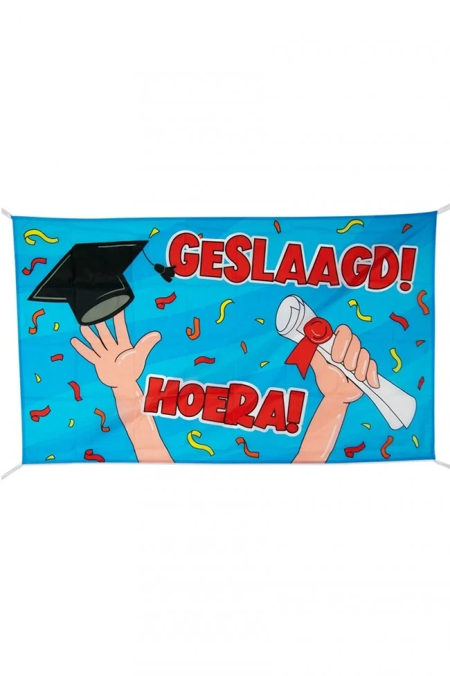 Gevelvlag geslaagd 90x150cm