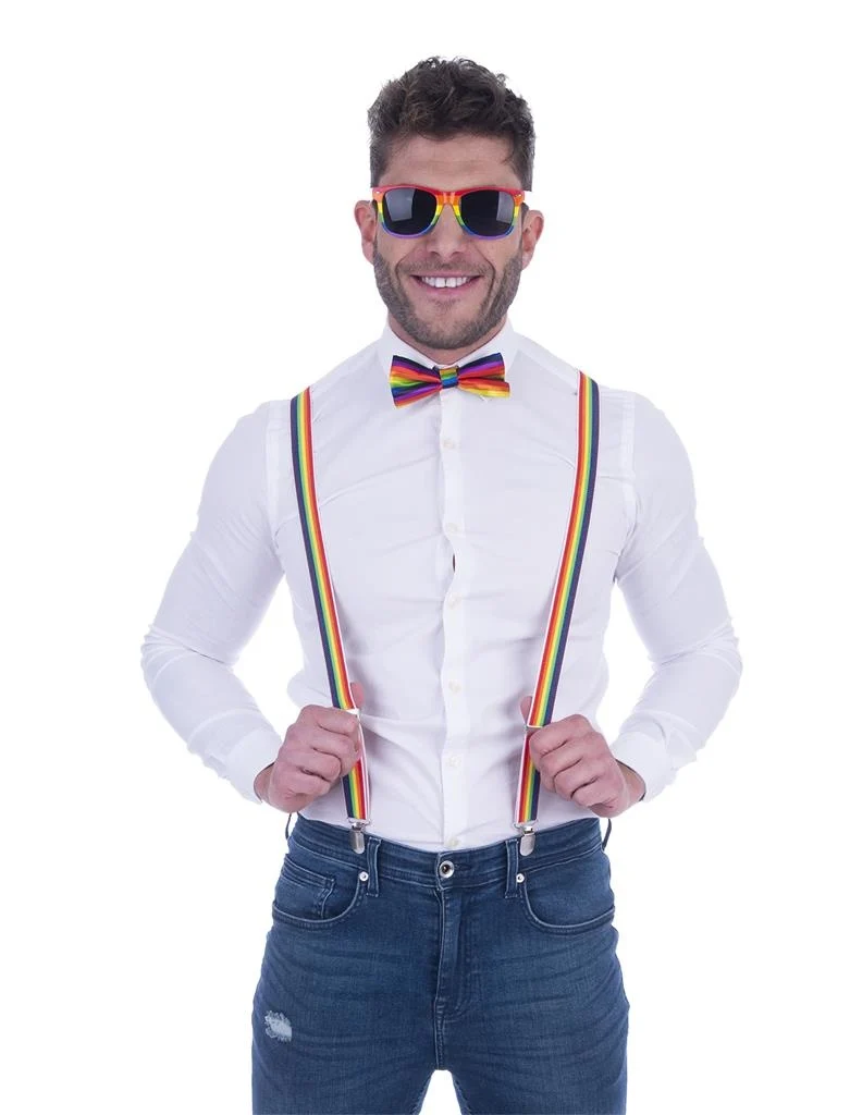 Regenboog verkleedset 3 dlg
