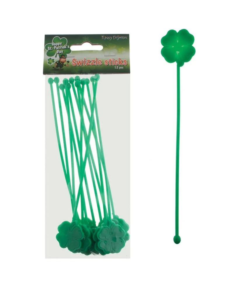 Roer stokjes St. Patrick's Day 12 stuks