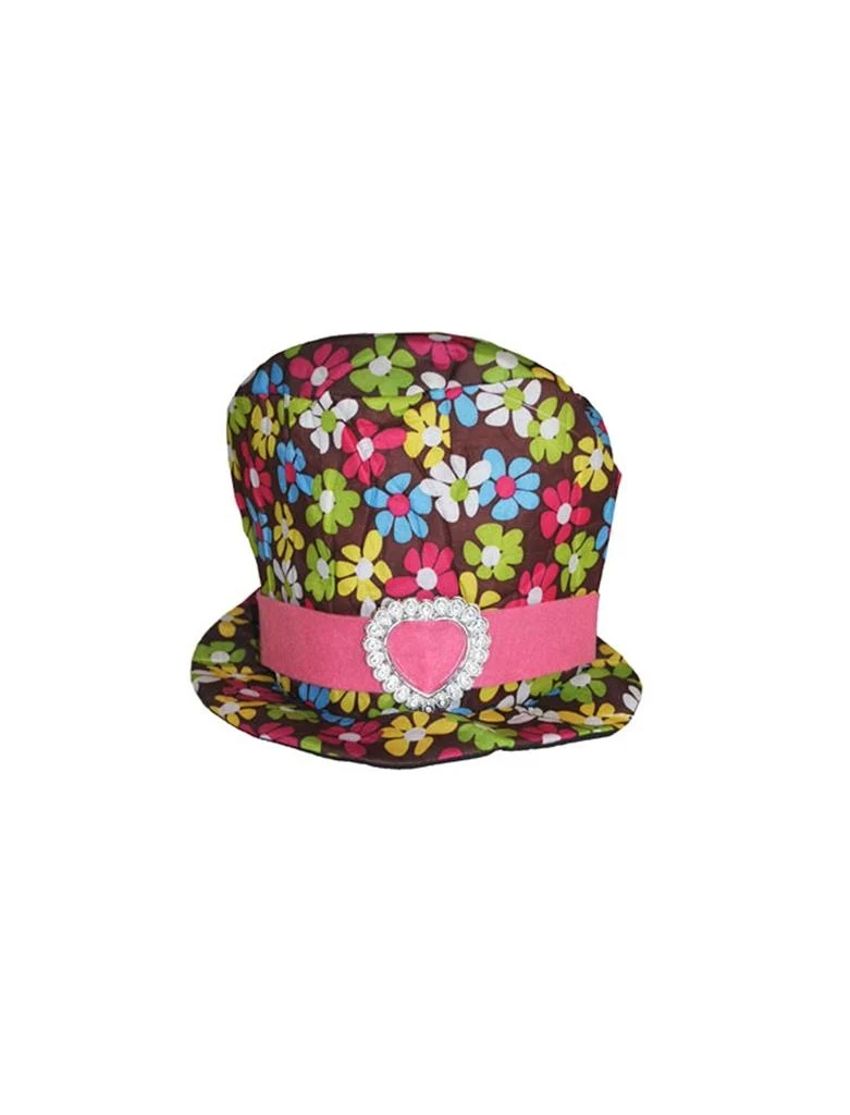 Hippie hoed met bloemen