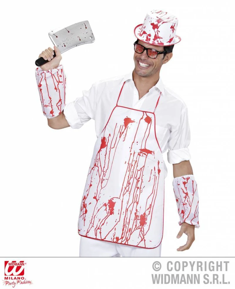 Bloederige slager outfit
