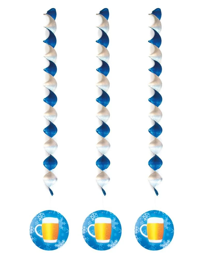 3 spiraalhangers oktoberfest bier