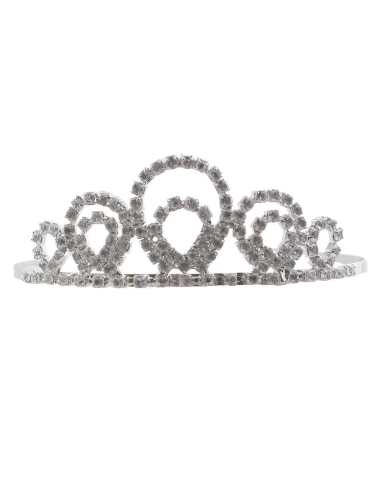 Tiara met nep diamanten