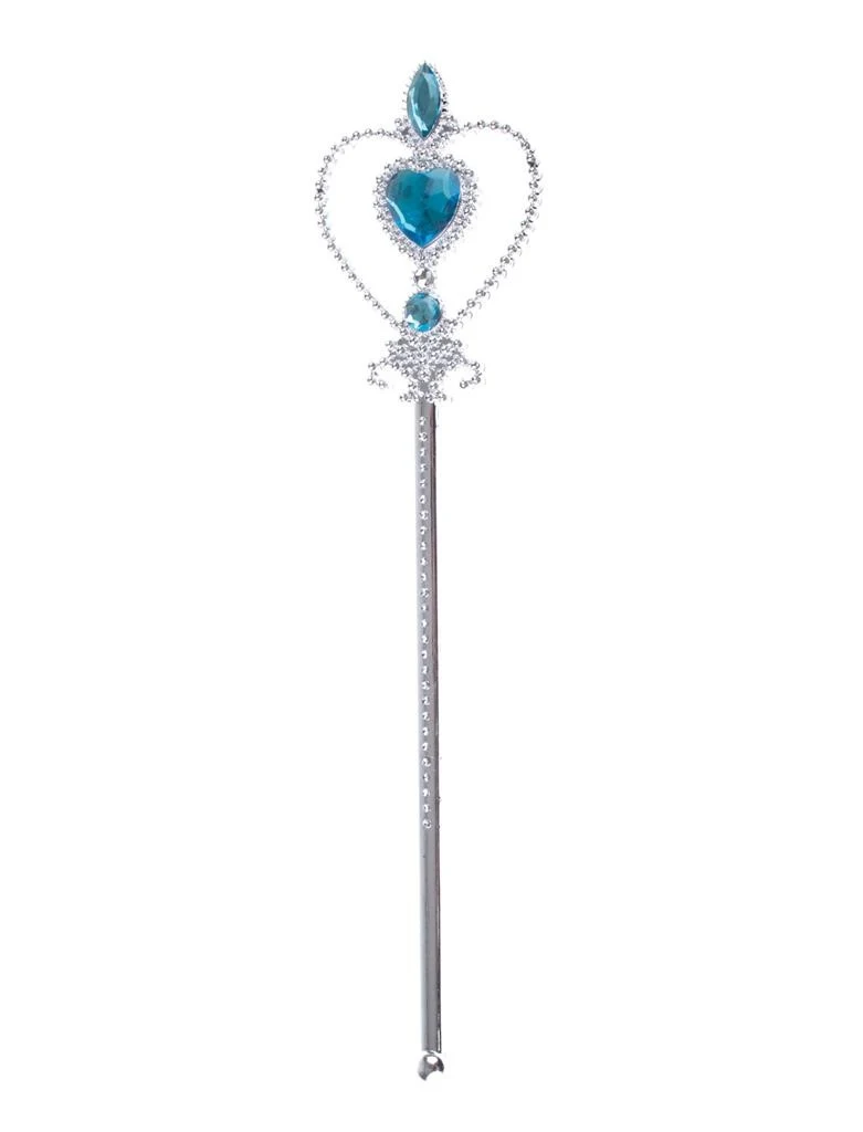 Toverstaf fee met blauwe nep diamanten