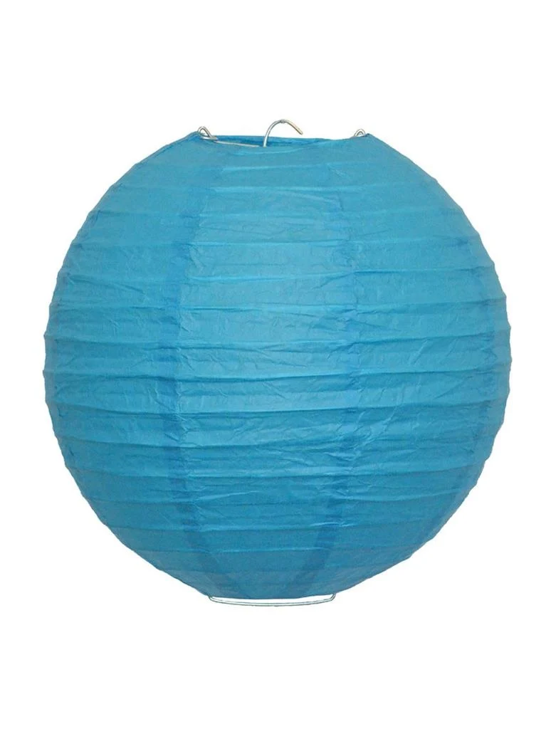 Blauwe lampion 25cm