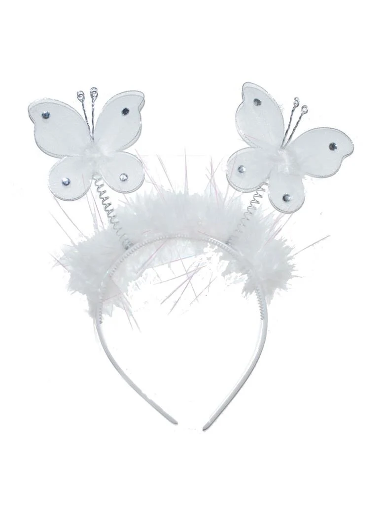 Diadeem met witte vlinders
