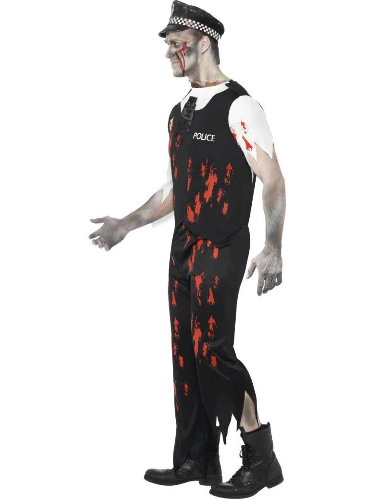 Zombie Politieagent kostuum