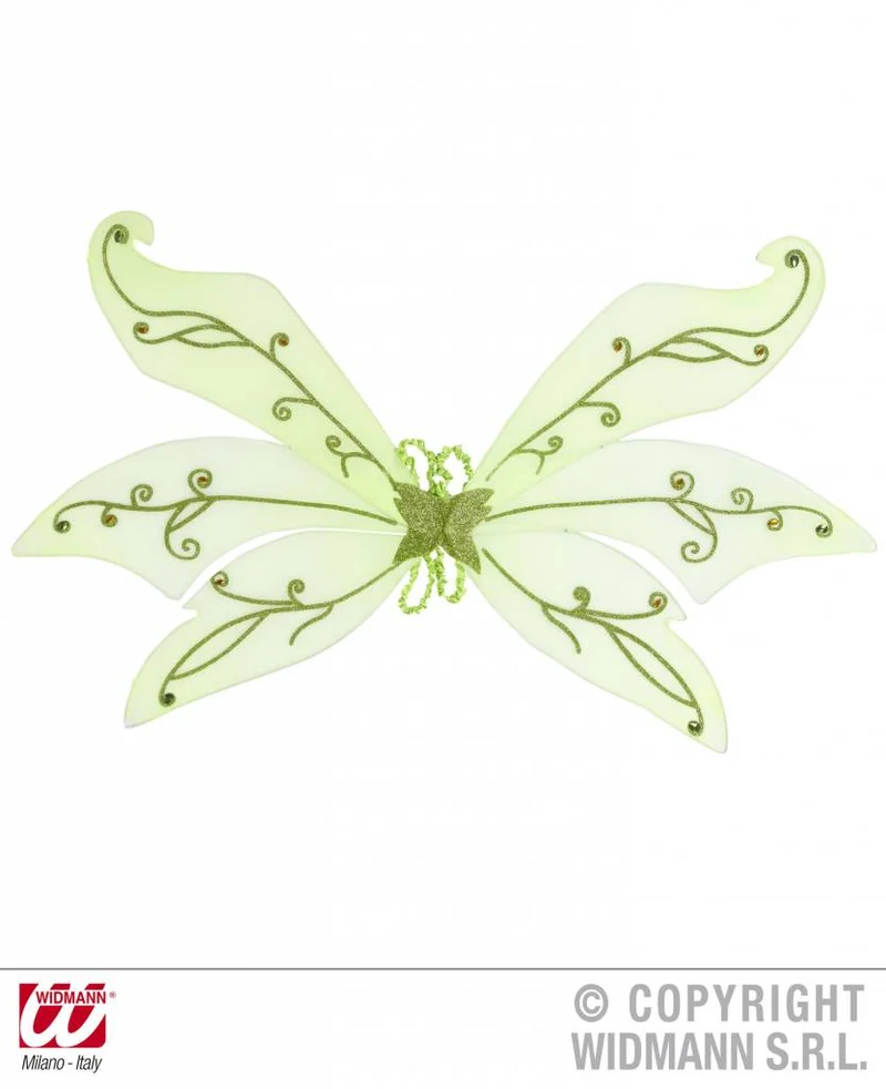 Maxi Vleugel groen glitter