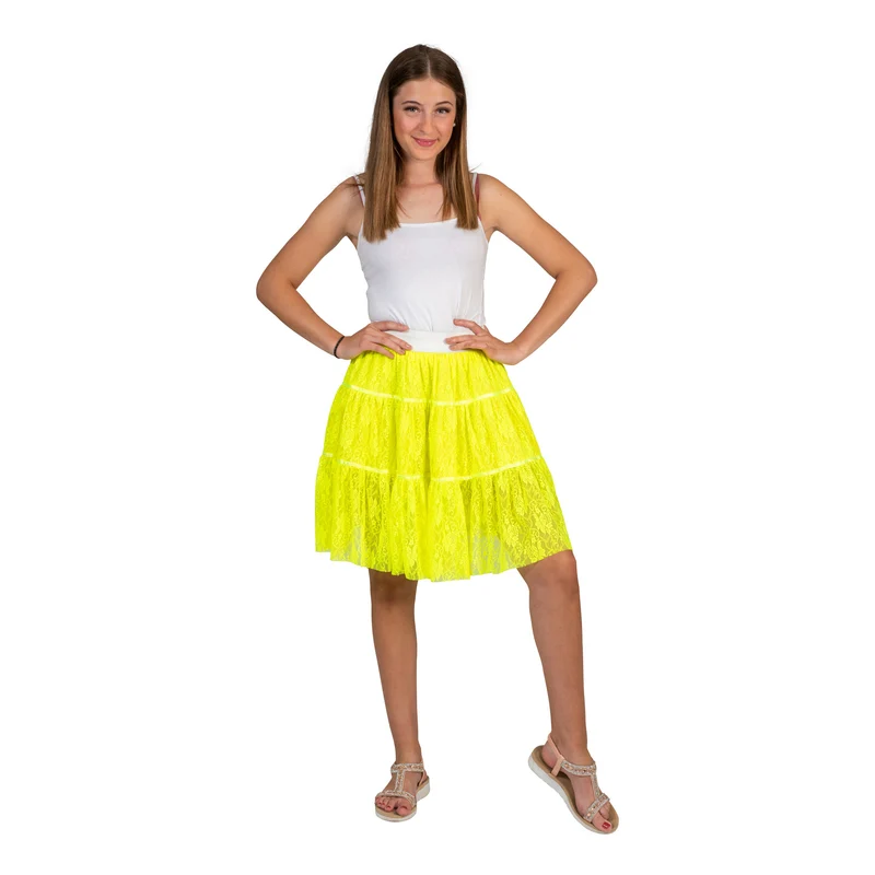 Petticoat Nina neon geel