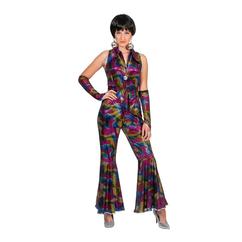Disco Jumpsuit Amber met glitters