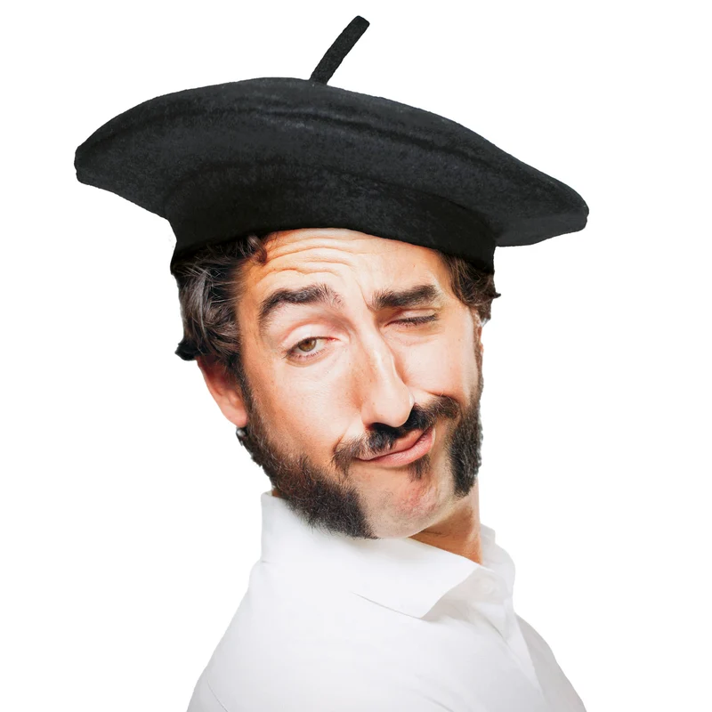 Franse baret Philippe zwart