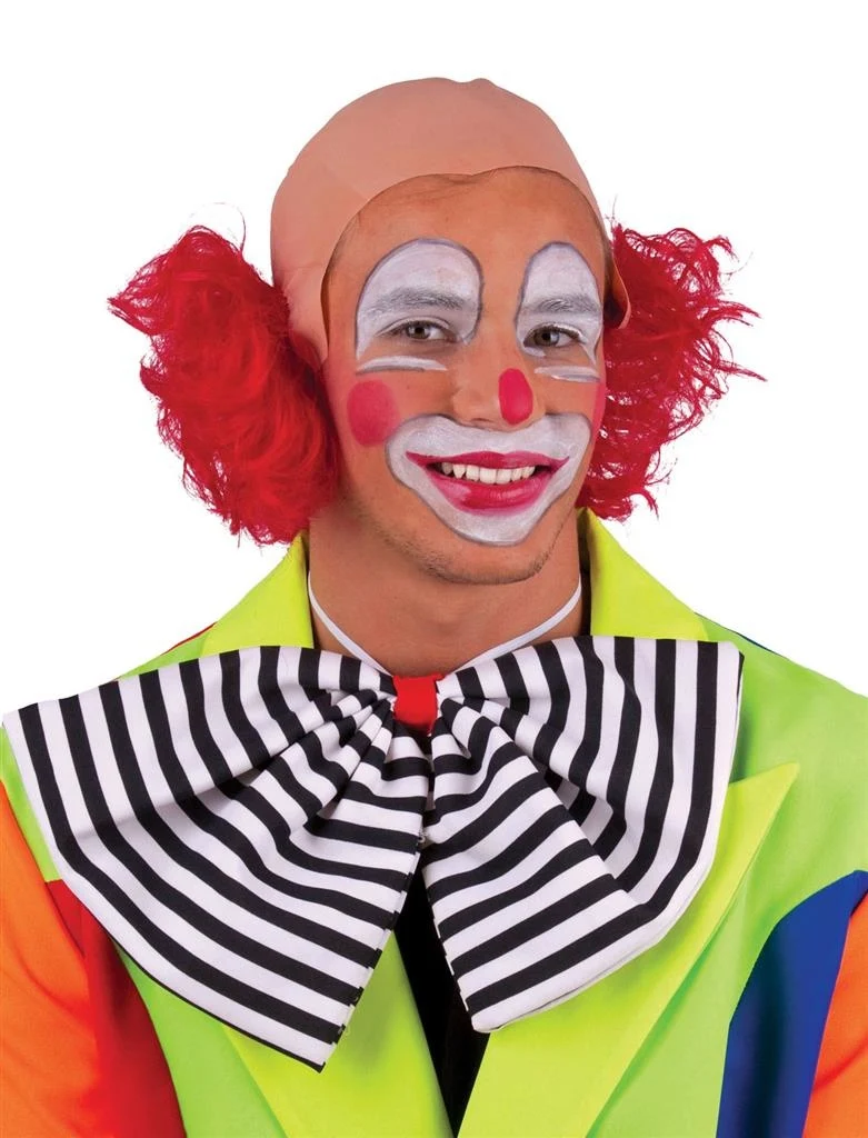 Clownspruik Kletskop rood