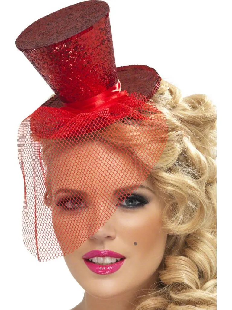 Fever mini hoedje rood