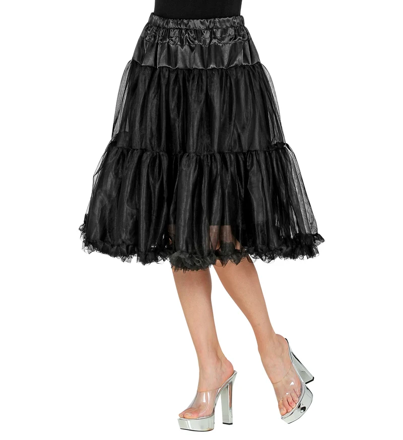 Petticoat zwart tule 65cm