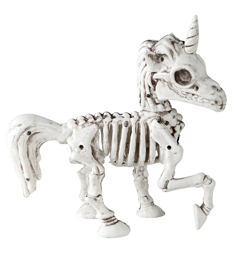 Skelet eenhoorn unicorn 18cm
