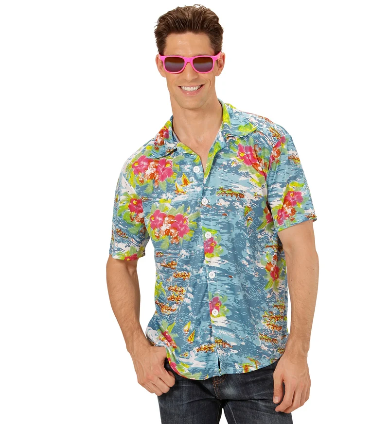 Hawaii shirt lichtblauw