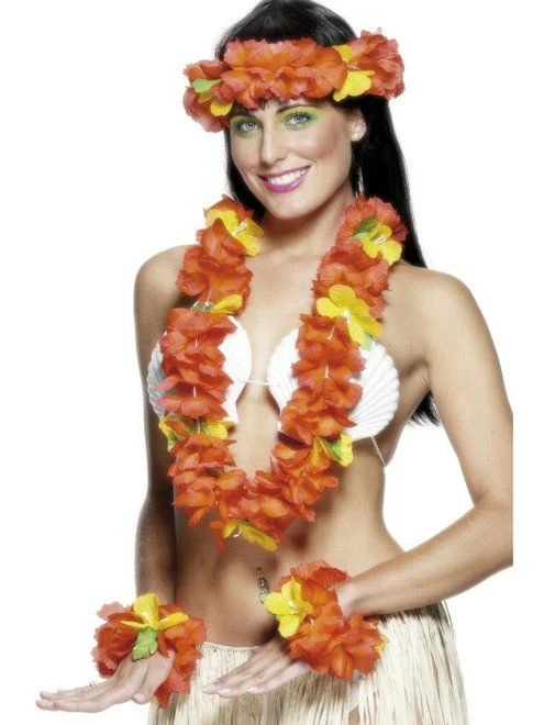 Hawaii verkleedset rood