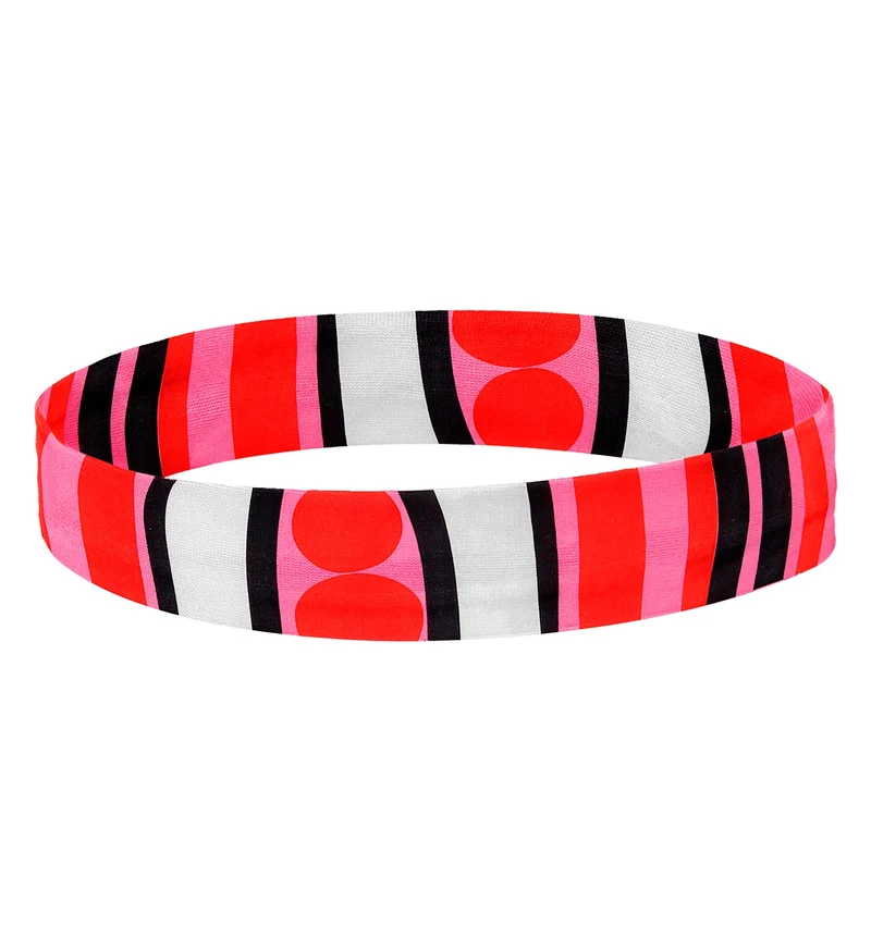 Hoofdband 70's roze