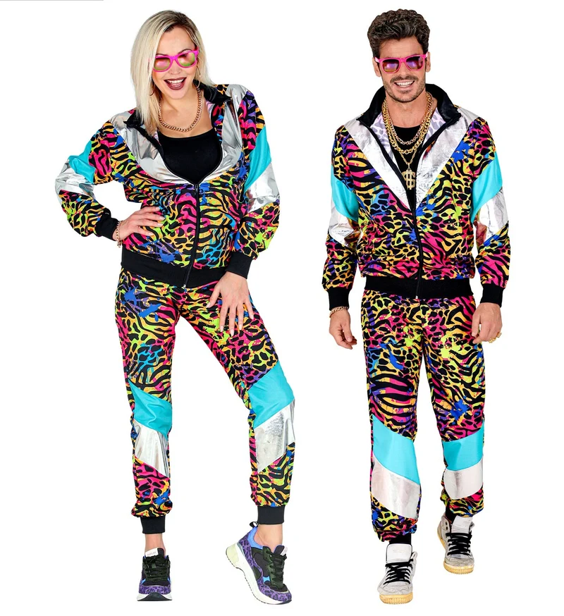 Trainingspak zebraprint multi kleuren