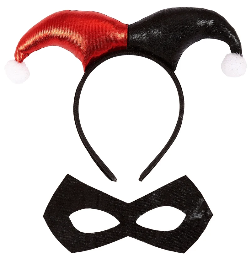 Harelekijn masker met diadeem