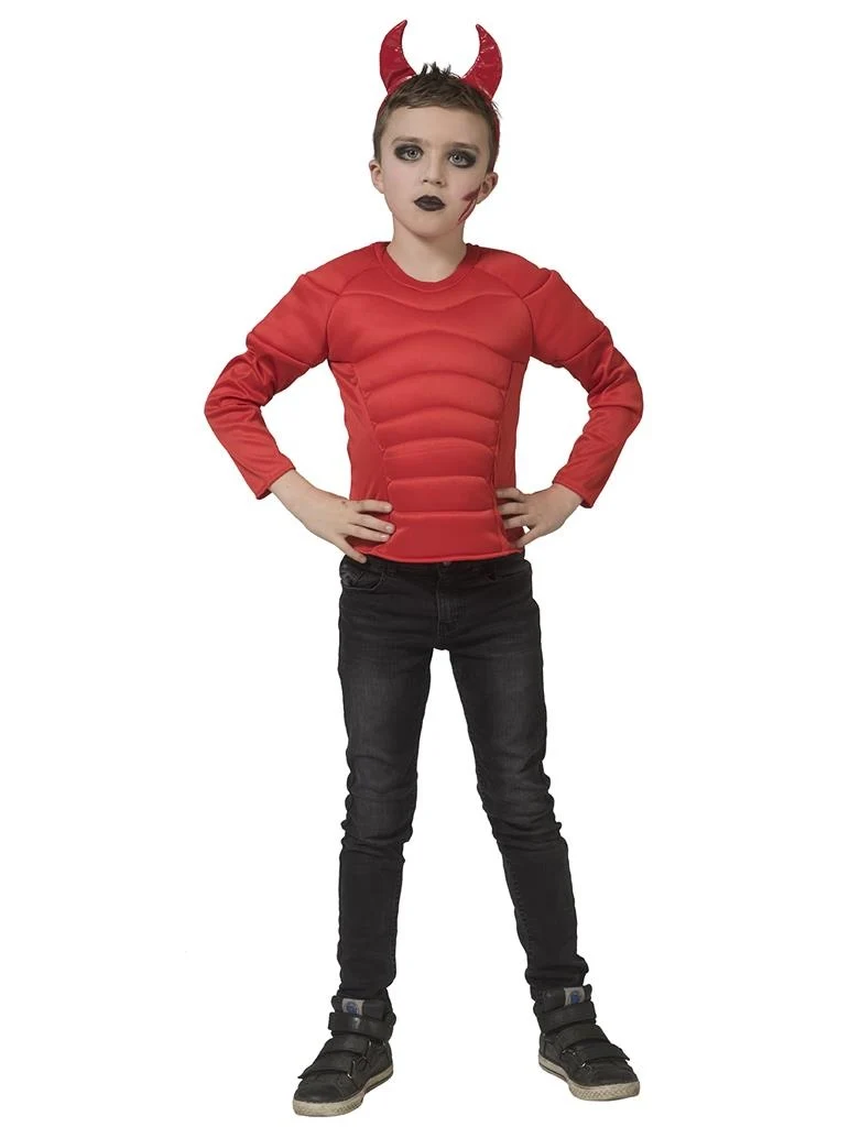 Rood spierballen shirt kind