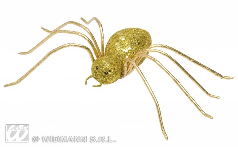 Glitter spin goud 14,5cm