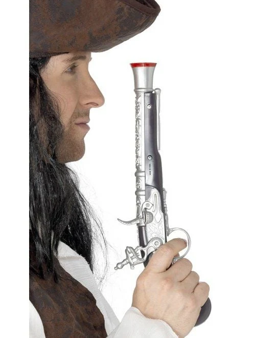 Piraten pistool zilver