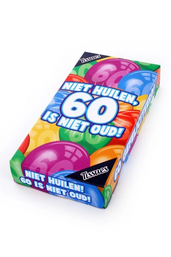 Tissuebox 60 jaar