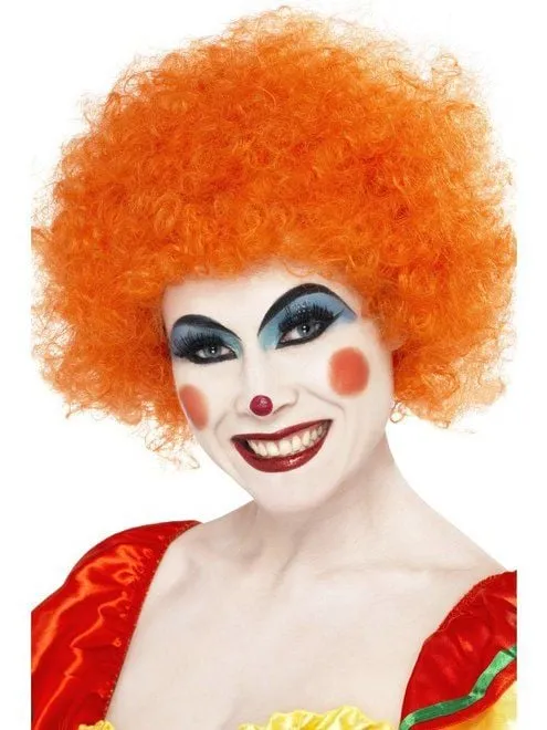 Crazy krulpruik oranje