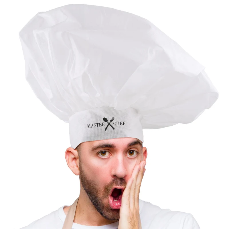 Koksmuts Master Chef XL wit