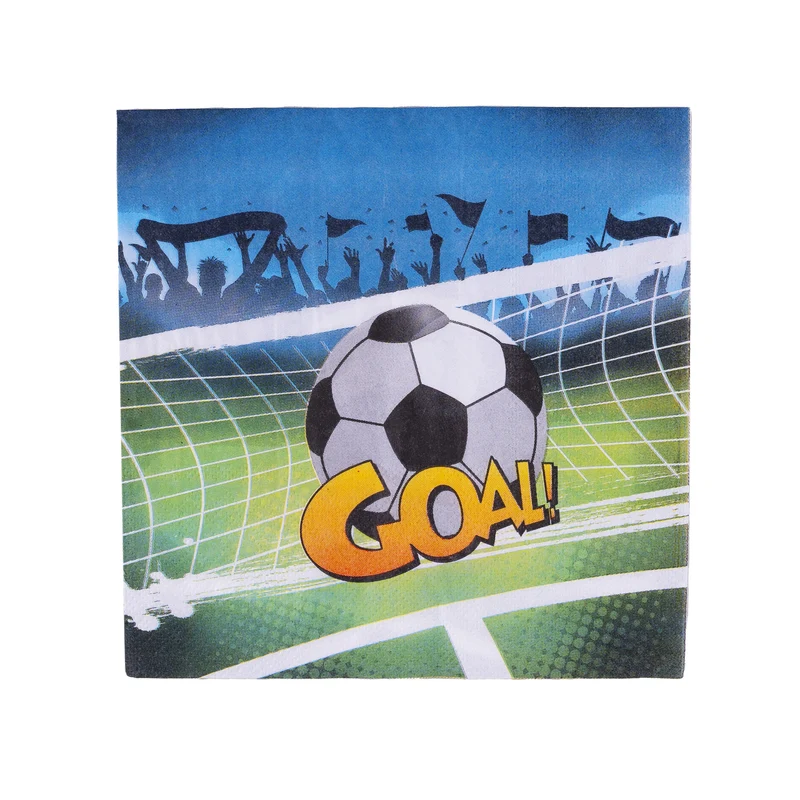 Servetten voetbal goal