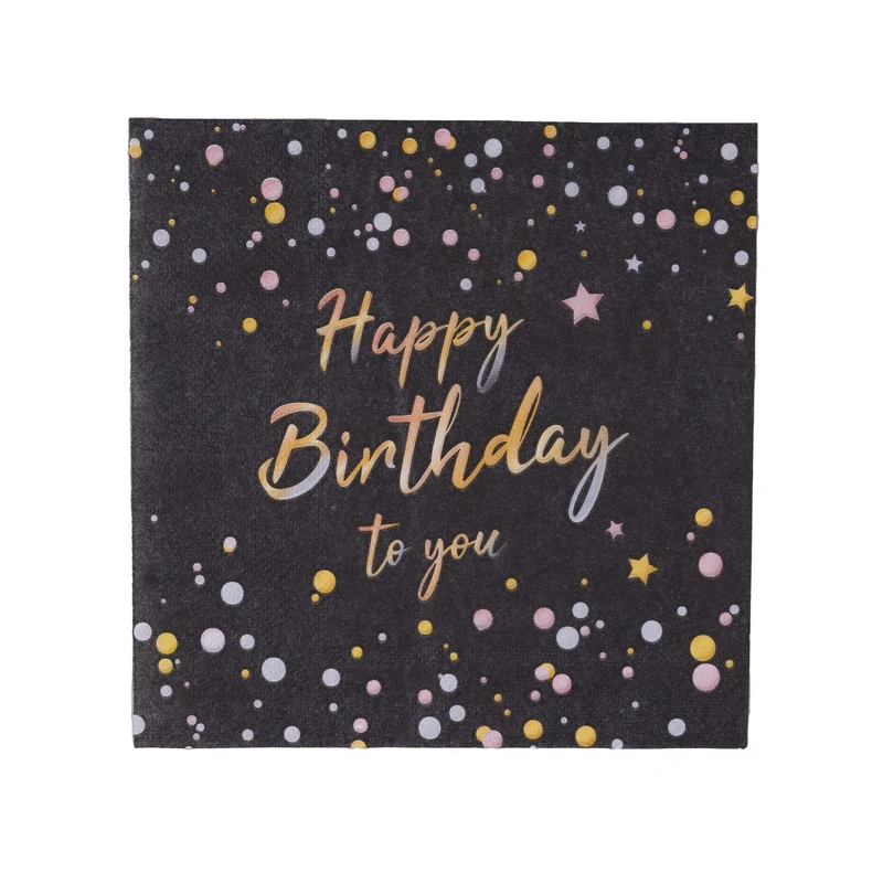 20 servetten Verjaardag Happy Birthday