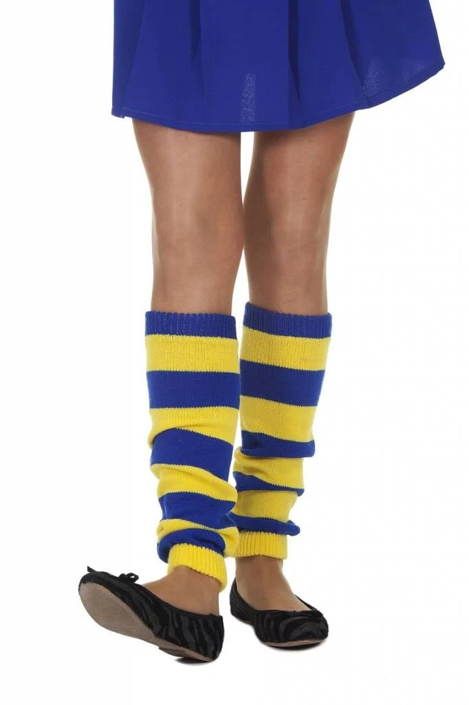 Beenwarmers blauw/geel
