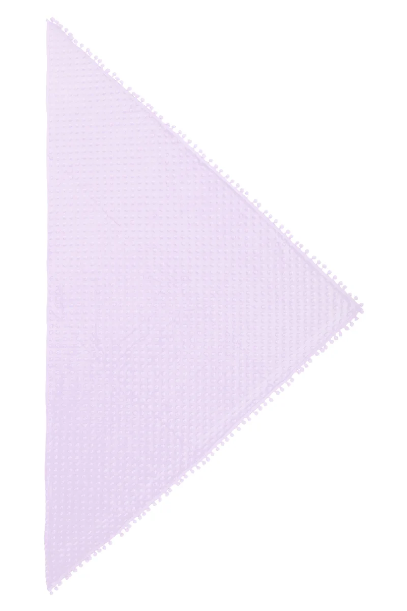 Driehoek sjaal Bubble pastel lila