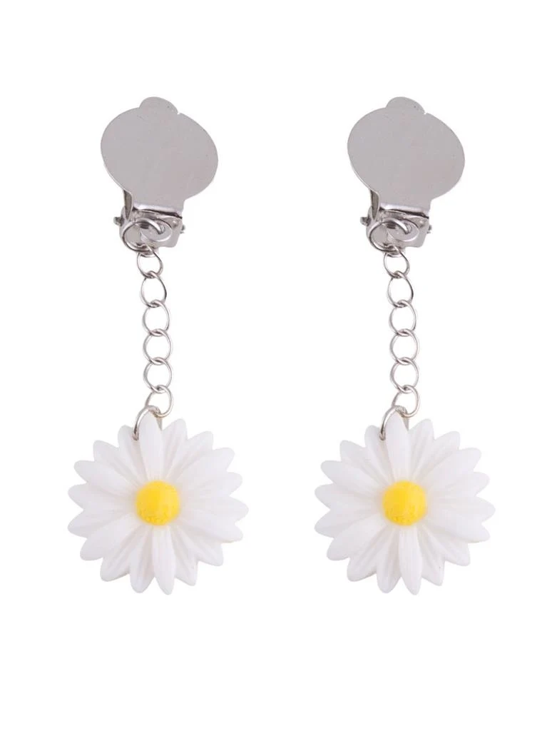 Oorbellen hippie madeliefjes
