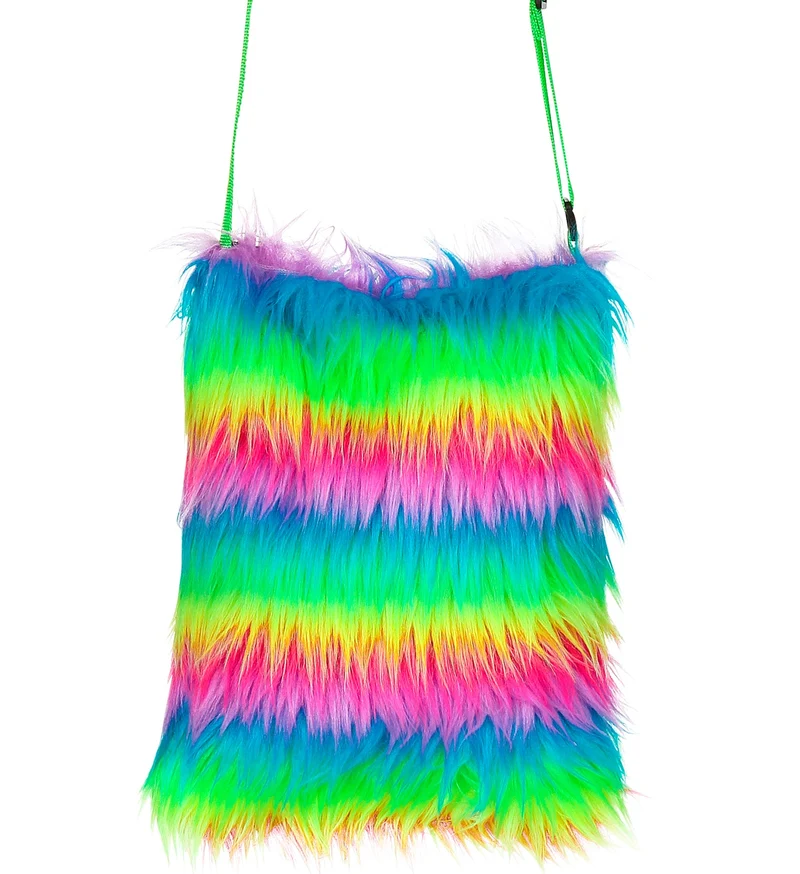 Plushe Handtas Regenboog