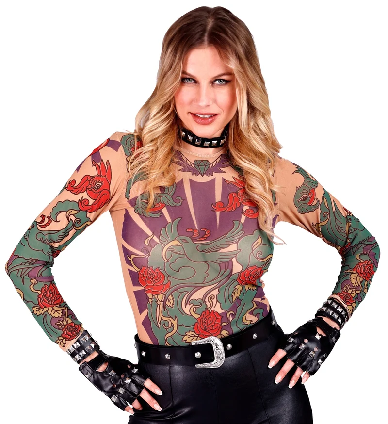 Tattoo Shirt Engelenvleugel Vrouw