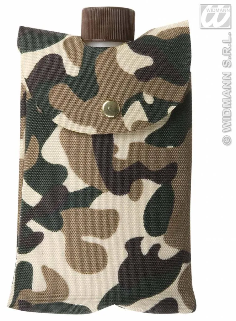 Drinkfles in camouflagestof
